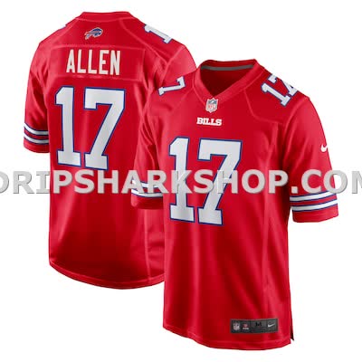 Mens Nike Josh Allen Red Buffalo Bills Alternate Game Jersey