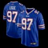 Mens Nike Zion Logue Royal Buffalo Bills Team Game Jersey