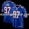 Mens Nike Zion Logue Royal Buffalo Bills Team Game Jersey