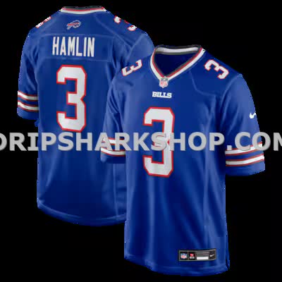 Mens Nike Damar Hamlin Royal Buffalo Bills Game Jersey