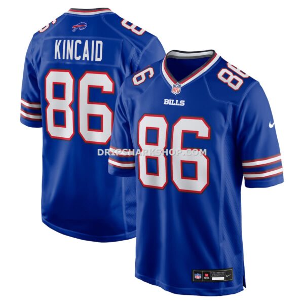 Mens Nike Dalton Kincaid Royal Buffalo Bills Game Jersey