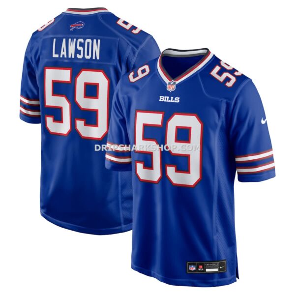 NFL0497c5G04-27bbbb Mens Nike Shaq Lawson Royal Buffalo Bills Team Game Jersey
