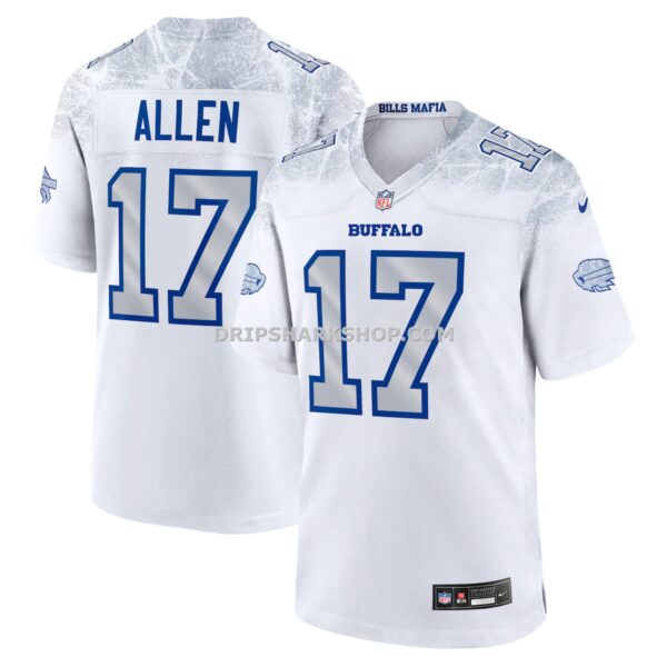 Mens Nike Josh Allen White Buffalo Bills 2025 Rivalries Collection Game Jersey