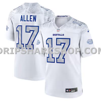 Mens Nike Josh Allen White Buffalo Bills 2025 Rivalries Collection Game Jersey
