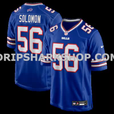 Mens Nike Javon Solomon Royal Buffalo Bills Game Jersey