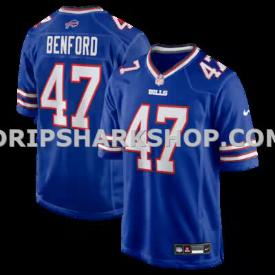 Mens Nike Christian Benford Royal Buffalo Bills Game Jersey