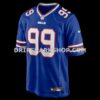 Mens Nike Larry Ogunjobi Royal Buffalo Bills Team Game Jersey