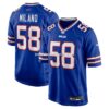 Mens Nike Matt Milano Royal Buffalo Bills Game Player Jersey