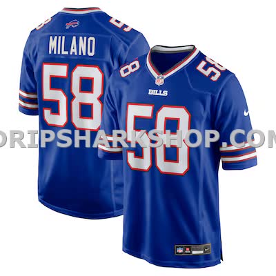 Mens Nike Matt Milano Royal Buffalo Bills Game Player Jersey