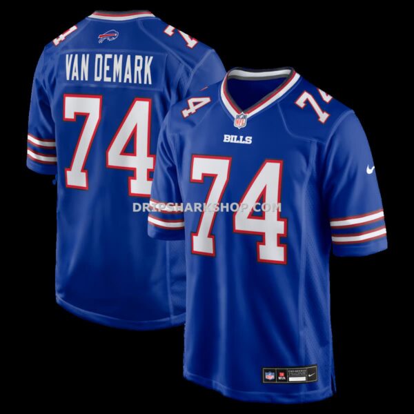Mens Nike Ryan Van Demark Royal Buffalo Bills Game Player Jersey