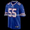 Mens Nike Michael Hoecht Royal Buffalo Bills Team Game Jersey