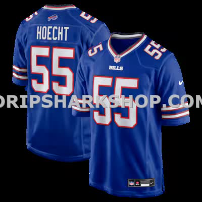 Mens Nike Michael Hoecht Royal Buffalo Bills Team Game Jersey
