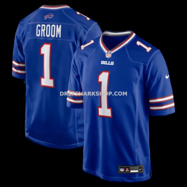 NFL04dba4G04-0280c7 Mens Nike Number 1 Groom Royal Buffalo Bills Game Jersey