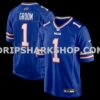 NFL04dba4M01-75a402 Mens Nike Number 1 Groom Royal Buffalo Bills Game Jersey