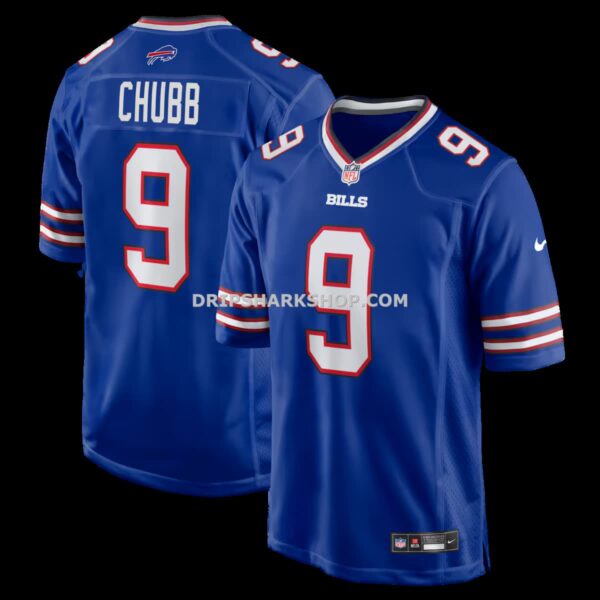Mens Nike Bradley Chubb Royal Buffalo Bills Team Game Jersey