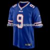 Mens Nike Bradley Chubb Royal Buffalo Bills Team Game Jersey