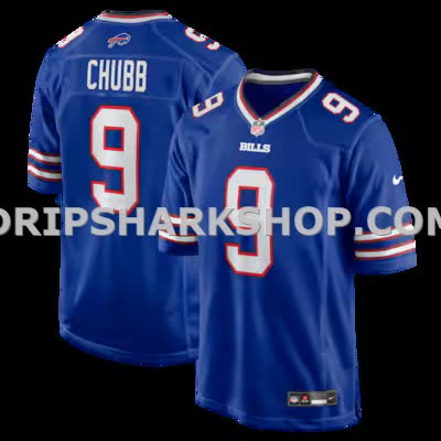 Mens Nike Bradley Chubb Royal Buffalo Bills Team Game Jersey