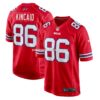 Mens Nike Dalton Kincaid Red Buffalo Bills Alternate Game Jersey