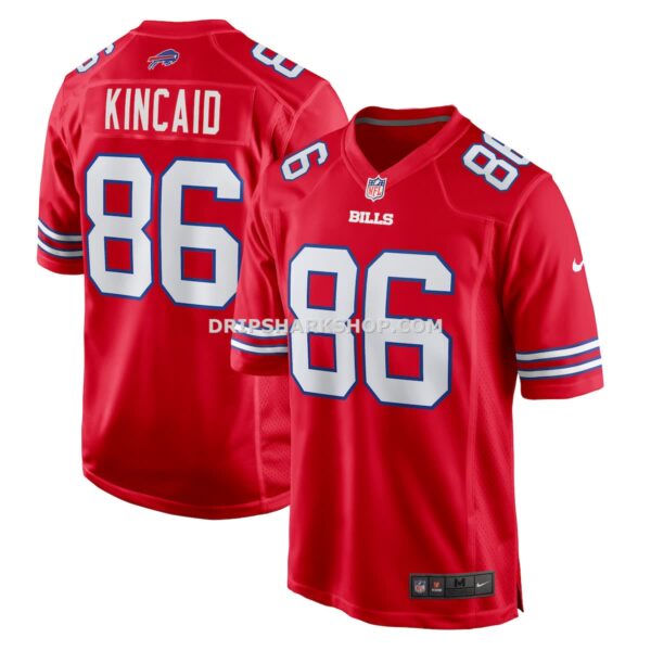 Mens Nike Dalton Kincaid Red Buffalo Bills Alternate Game Jersey