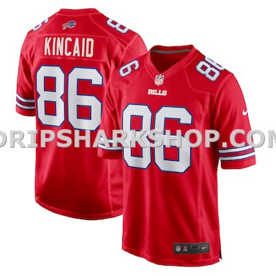 Mens Nike Dalton Kincaid Red Buffalo Bills Alternate Game Jersey