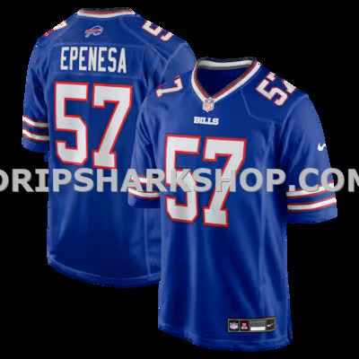 Mens Nike Aj Epenesa Royal Buffalo Bills Game Player Jersey
