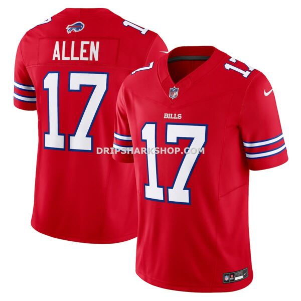 NFL04f560G04-de1d8f Mens Nike Josh Allen Red Buffalo Bills Vapor Fuse Limited Jersey