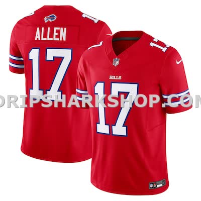 Mens Nike Josh Allen Red Buffalo Bills Vapor Fuse Limited Jersey