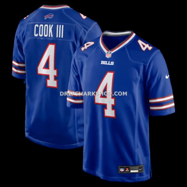 Mens Nike James Cook Iii Royal Buffalo Bills Team Game Jersey