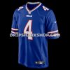 Mens Nike James Cook Iii Royal Buffalo Bills Team Game Jersey