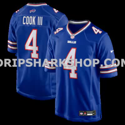 Mens Nike James Cook Iii Royal Buffalo Bills Team Game Jersey