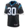 Mens Nike Chuba Hubbard Black Carolina Panthers Team Game Jersey