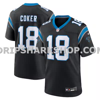 Mens Nike Jalen Coker Black Carolina Panthers Team Game Jersey