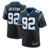 Mens Nike Cam Jackson Black Carolina Panthers Team Game Jersey