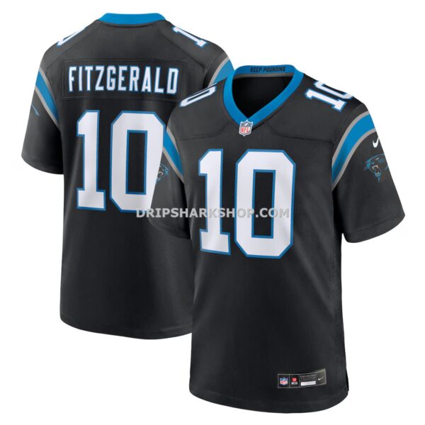 Mens Nike Ryan Fitzgerald Black Carolina Panthers Team Game Jersey