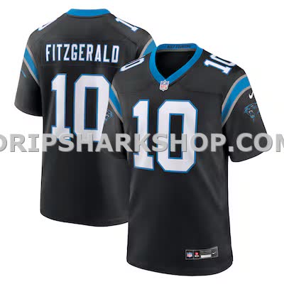 Mens Nike Ryan Fitzgerald Black Carolina Panthers Team Game Jersey