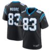 NFL05077bG04-a2fabd Mens Nike David Moore Black Carolina Panthers Game Jersey