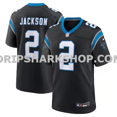 Mens Nike Mike Jackson Black Carolina Panthers Game Jersey