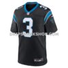 Mens Nike Princely Umanmielen Black Carolina Panthers Team Game Jersey