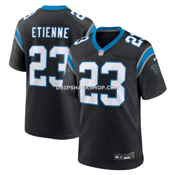 Mens Nike Trevor Etienne Black Carolina Panthers Team Game Jersey