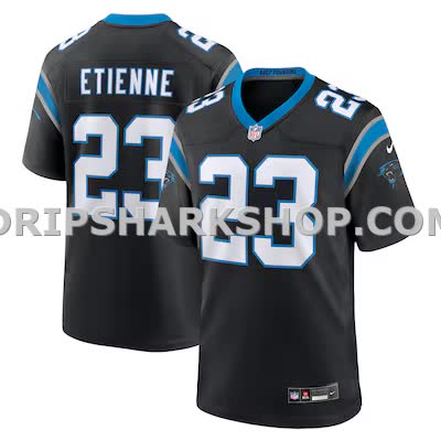 Mens Nike Trevor Etienne Black Carolina Panthers Team Game Jersey
