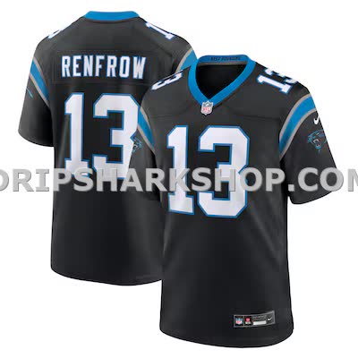 Mens Nike Hunter Renfrow Black Carolina Panthers Team Game Jersey