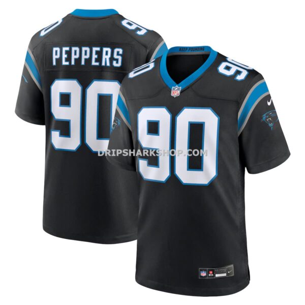 Mens Nike Julius Peppers Black Carolina Panthers Retired Player Game Jersey