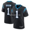 NFL053890G04-b970a0 Mens Nike Number 1 Groom Black Carolina Panthers Game Jersey