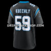 Mens Nike Luke Kuechly Black Carolina Panthers Team Game Jersey