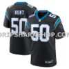 Mens Nike Robert Hunt Black Carolina Panthers Game Jersey