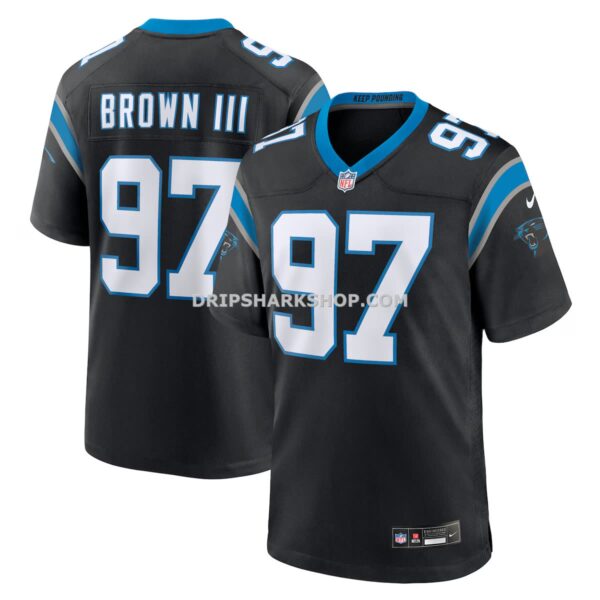 Mens Nike Bobby Brown Iii Black Carolina Panthers Team Game Jersey
