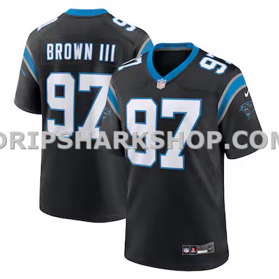 Mens Nike Bobby Brown Iii Black Carolina Panthers Team Game Jersey