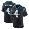 NFL055651G04-43e9de Mens Nike Tetairoa Mcmillan Black Carolina Panthers Team Game Jersey