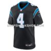 NFL055651G05-417367 Mens Nike Tetairoa Mcmillan Black Carolina Panthers Team Game Jersey