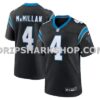 NFL055651M01-1d3037 Mens Nike Tetairoa Mcmillan Black Carolina Panthers Team Game Jersey